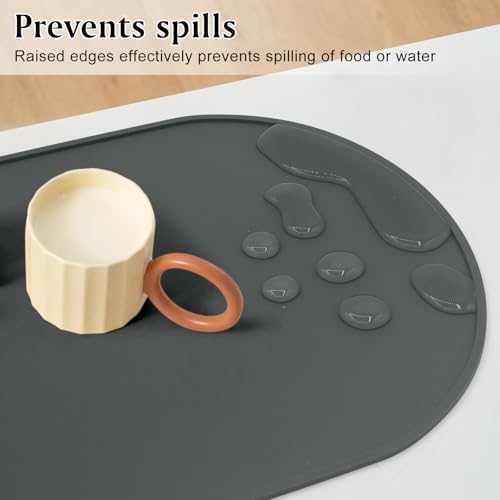 Silicone Placemat Set of 6, Heat Resistant Placemats - Image 4