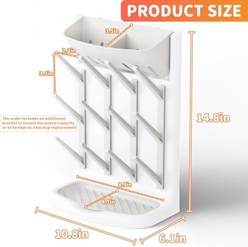 Yieach Larger Vertical Baby Bottle Drying Rack - Image 3