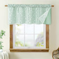 ASPMIZ Linen Valances for Windows Double Layer Valance Curtains for Kitchen by ASPMIZ