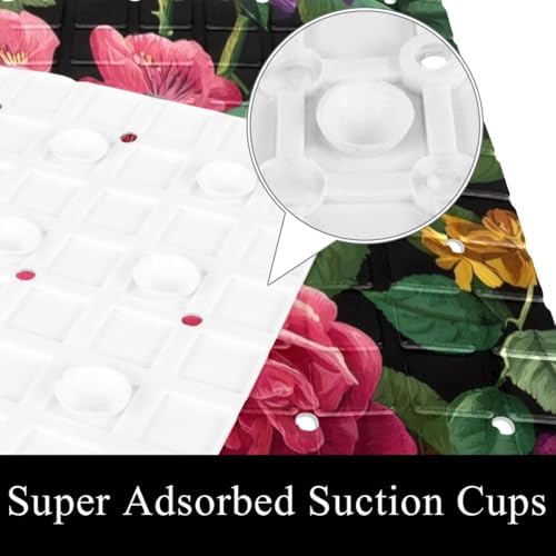 Shower Mat Bathtub Mat, 26.8x15.1 inch, Non-Slip Bath Mat - Image 3