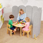 Natwind Foldable Kids Room Divider, Freestanding Classroom Partition by Natwind