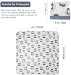 DRESHOW BQUBO Cotton Baby Swaddle Hat Set Newborn Infant Receiving Blankets - Image 5