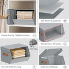 Stackable Closet Organizers and Storage Bins, Open Front Closet Shelf Organizer - Image 5