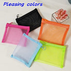 5 Pack Small Mesh Zipper Pouch Bags - Image 7