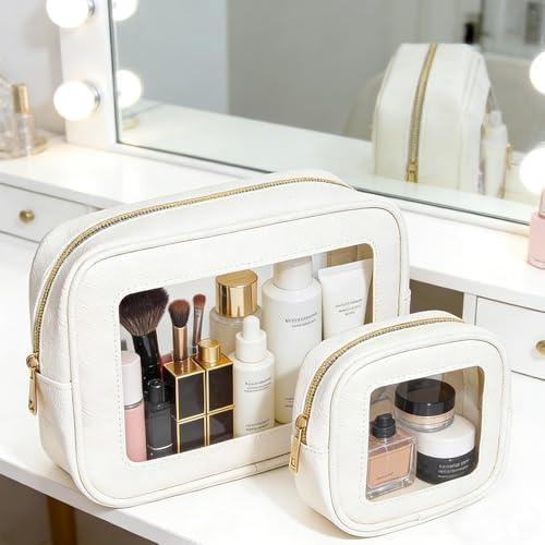 Clear Makeup Bag Set for Women, Waterproof Travel Clear Makeup Bag Small - Image 2