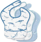 3 Pack Waterproof Baby Bibs for Eating, Mess Proof Feeding Bib by CivaruaKids