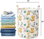 Kids Laundry Basket Waterproof Woodland Animals Baby Laundry Hamper Dirty - Image 7