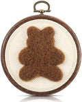 Chunful Felted Bear Nursery Wall Decor Cute Wall Art by Chunful