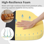 Shinnwa Kitchen Chair Cushions Set of 2, High-Resilience Foam Windsor Seat Pads - Image 2