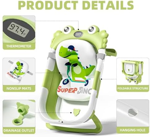 Collapsible Baby Bathtub for Newborns to Toddler - Image 4