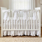 Smoothnovelty White Crib Bed Skirts - Image 6