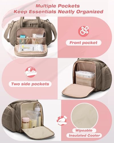 Marscamd Quilted Breast Pump Bag Compatible - Image 4