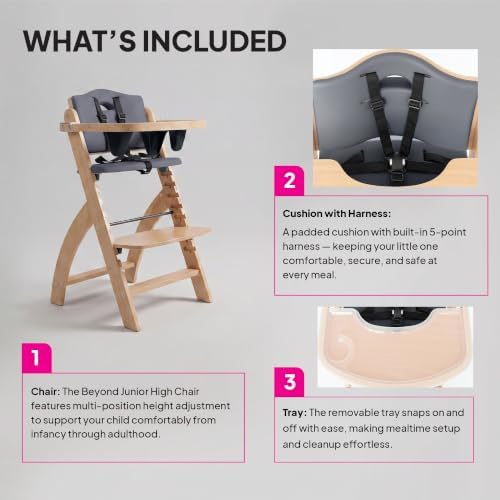 Abiie Beyond Junior Convertible Wooden High Chair - Image 3