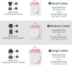 Compression Packing Cubes 8 Set, Compressible Space-Saving Packing Cubes - Image 3