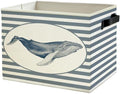 Coastal Beach Whale Storage Bins Box by Unknown