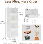 StorageWorks Basics Hanging Closet Organizer, Foldable Storage Organizer - Image 3
