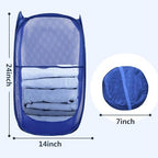 Pop Up Laundry Hamper, Mesh Laundry Basket Collapsible, Foldable Hamper - Image 2