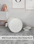 QUEENLALA Foldable Waterproof Round Fabric Laundry Basket Home, Rose Castle - Image 6