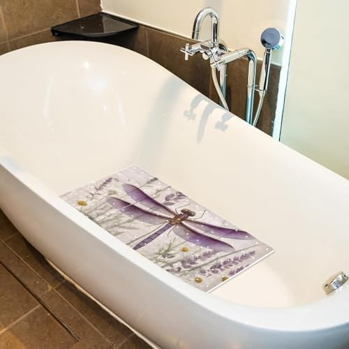 Bath Tub Shower Mat, Washable Bathtub Floor Mats, Suction Cups and Drain Holes - Image 5