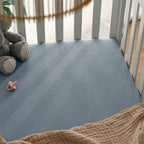 Comfy Cubs 100% Muslin Cotton Fitted Crib Sheet - Image 5