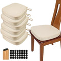 BUYUE Thickened 2.5" Dining Chair Cushions Set of 6, U-Shape High Density Foam by BUYUE