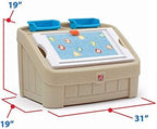 Step2 2-in-1 Toy Box & Art Lid, Kids Toy Storage Bin & Organizer, Easel & Chest - Image 3