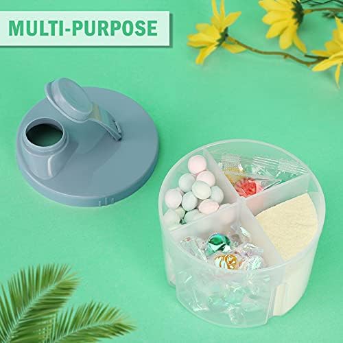 Accmor Baby Formula Dispenser On The Go, Non-Spill Rotating Four-Compartment - Image 4