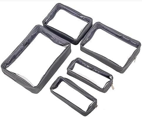 Remobia Hicol TSA Approved 5-Piece Diaper Bag Organizer Pouch Set Clear - Image 5