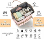 ROSEGIN Pink Diaper Bag Backpack - Image 2