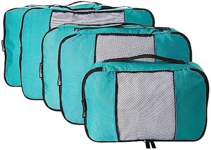 TravelWise Luggage Packing Organization Cubes 5 Pack, 2 Small, 2 Medium by TravelWise