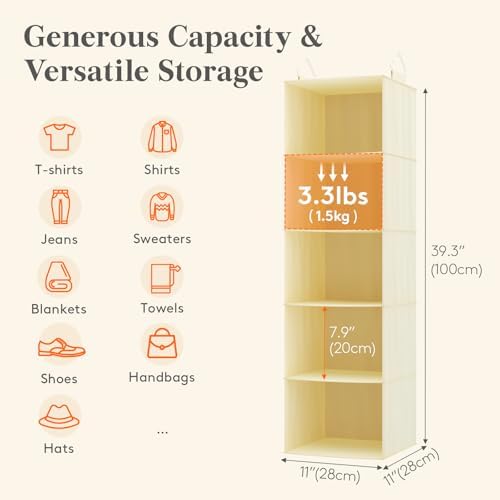 Lifewit Hanging Closet Organizer and Storage - Image 3