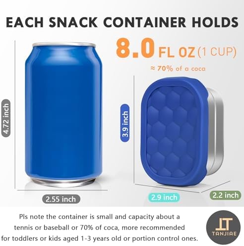 Tanjiae Small Stainless Steel Snack Containers - Image 2