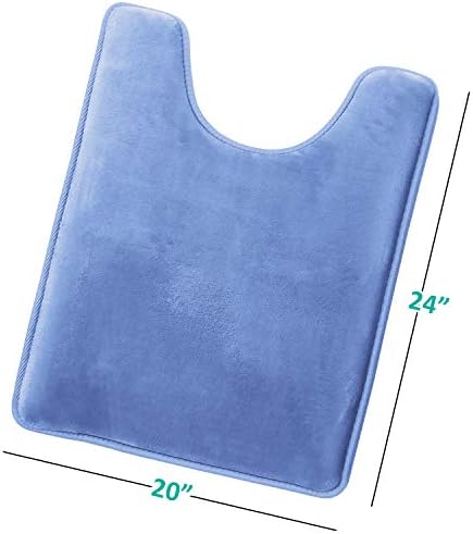 Clara Clark Bathroom Rugs, Velvet Memory Foam Bath Mat, Machine Washable Bath - Image 3