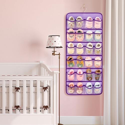 Dual-sided Baby Shoe Organizer Closet Hanging Toddler Shoes Storage - Image 5