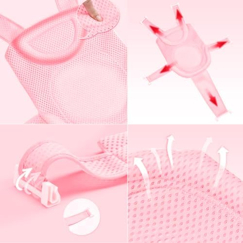 Baby Bath Seat Support Net Infant Bathing Support Mat Newborn Bath Tub Seat Mat - Image 6