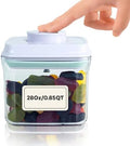 Bop Top Airtight Food Storage Containers | Pop-Top Lid | 3.5 Cups / 28 Oz by iChewie