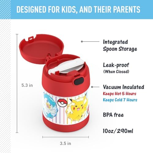 THERMOS FUNTAINER 10 Ounce Stainless Steel Vacuum Insulated Kids Food Jar - Image 4