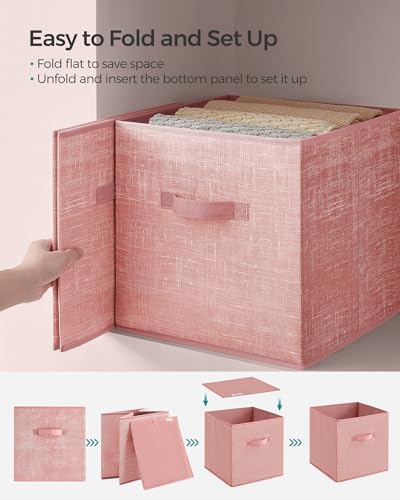SONGMICS Storage Cubes, 13-Inch Foldable Closet Organizers - Image 7