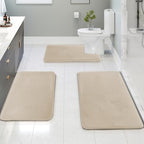 Clara Clark Bathroom Rugs, Velvet Memory Foam Bath Mat, Non-Slip Bath Rugs by ClaraClark