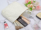 PAZIMIIK Makeup Bags for Purse Zipper Cosmetic Pouch Large Travel Canvas Make - Image 5