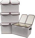 Foldable Fabric Storage Box, 16.5 x 11.8 x 9.8 inches, by TCbelosion