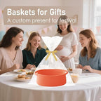 JMvicyroam Small Woven Basket, Empty Gift Basket - Image 4