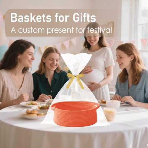 JMvicyroam Small Woven Basket, Empty Gift Basket - Image 4
