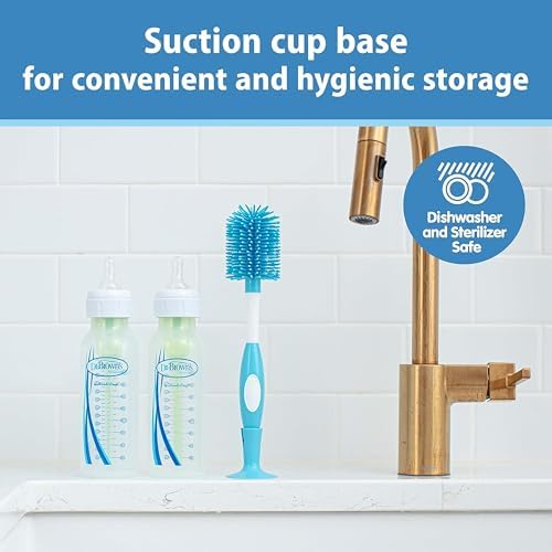 Dr. Brown's Soft Touch No Scratch Baby Bottle Cleaning Brush, Nipple Cleaner - Image 5