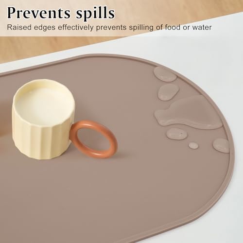 Silicone Placemat Set of 4, Heat Resistant Placemats - Image 4