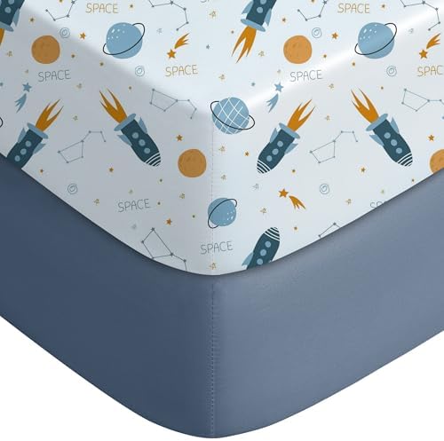 Yoofoss 2-Pack Pack and Play Sheets Fitted 38x26 by YOOFOSS