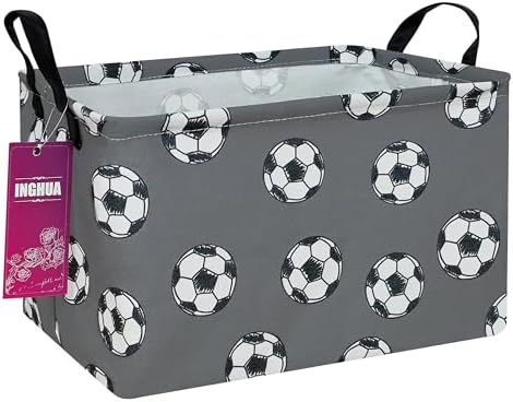 Rectangular Football Storage Basket by INGHUA