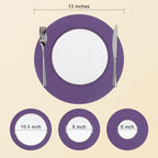 SHACOS 100 PCS Round Paper Placemats 13 inch Disposable Paper Place Mats - Image 4