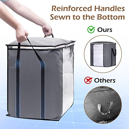 SLEEPING LAMB 120L Extra Large Blanket Storage Bags Breathable Clothes Storage - Image 3