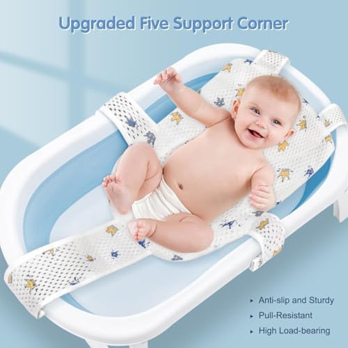 Colorlife Baby Bath Seat Support Net Infant Bathing Seat Support Mat, - Image 2